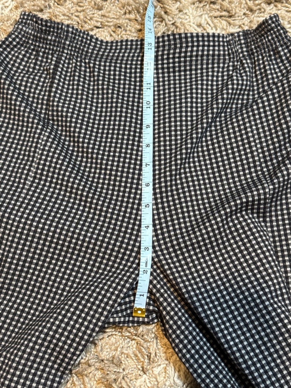 NWT XIAO Black & Gray Gingham Lantern Lagenlook Pants size Medium - Picture 9 of 12